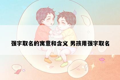 强字取名的寓意和含义 男孩用强字取名