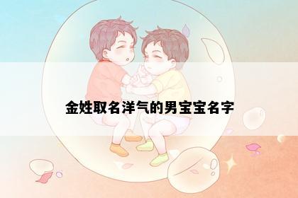 金姓取名洋气的男宝宝名字