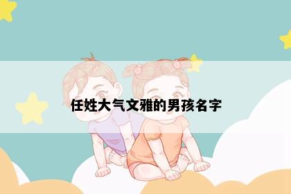 任姓大气文雅的男孩名字